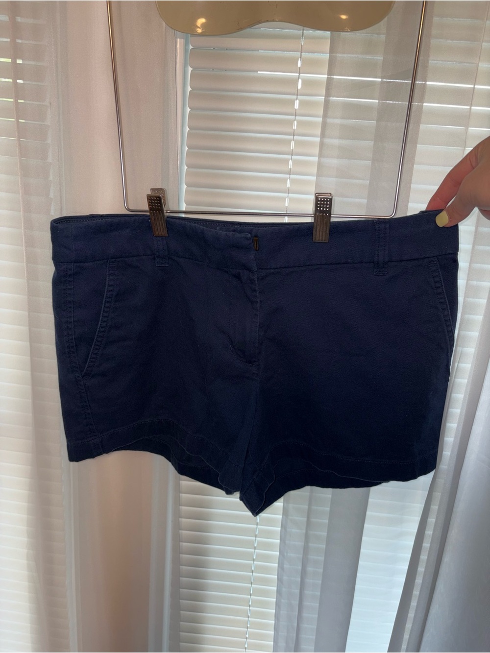 J. Crew Navy Cotton Bermuda Shorts